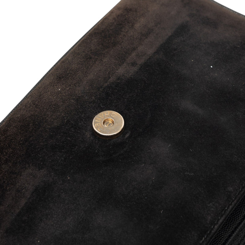 CC Stitched Caviar and Suede Lady Coco Flap - Image 7