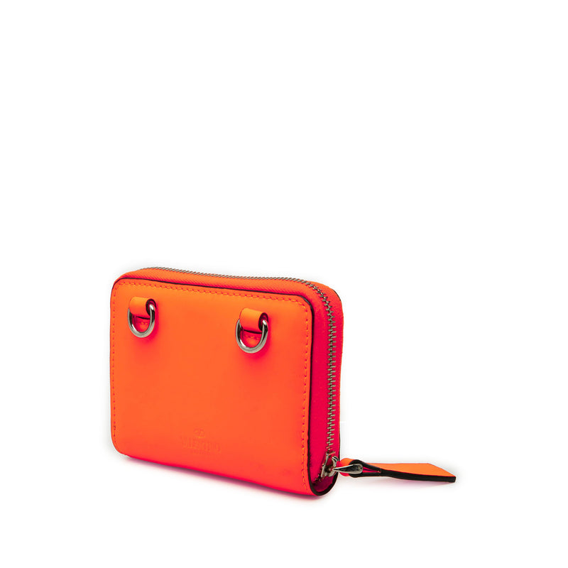 Calfskin VLTN Wallet with Neck Strap - Image 2