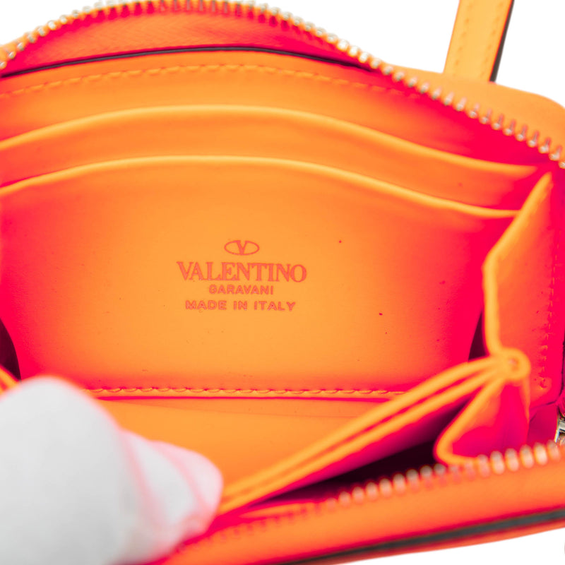 Calfskin VLTN Wallet with Neck Strap - Image 5