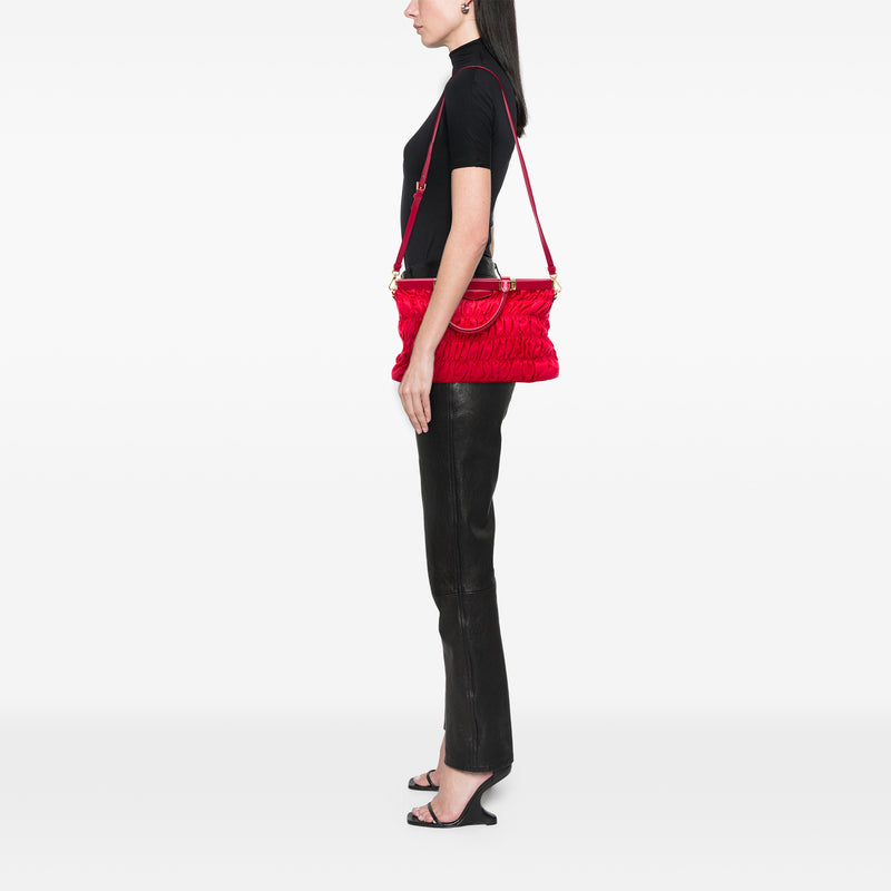Tessuto Gaufre Frame Satchel - Image 5
