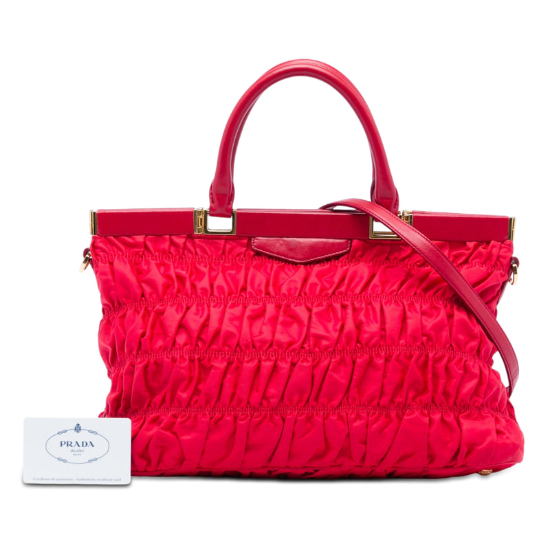 Tessuto Gaufre Frame Satchel - Image 6
