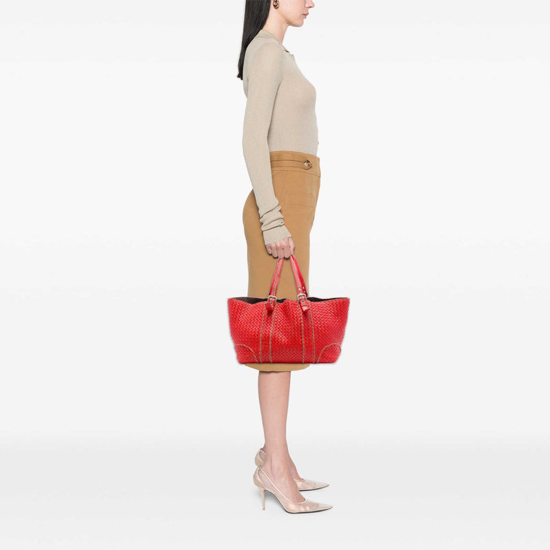XL Nappa Intrecciato Stitch Tote - Image 6