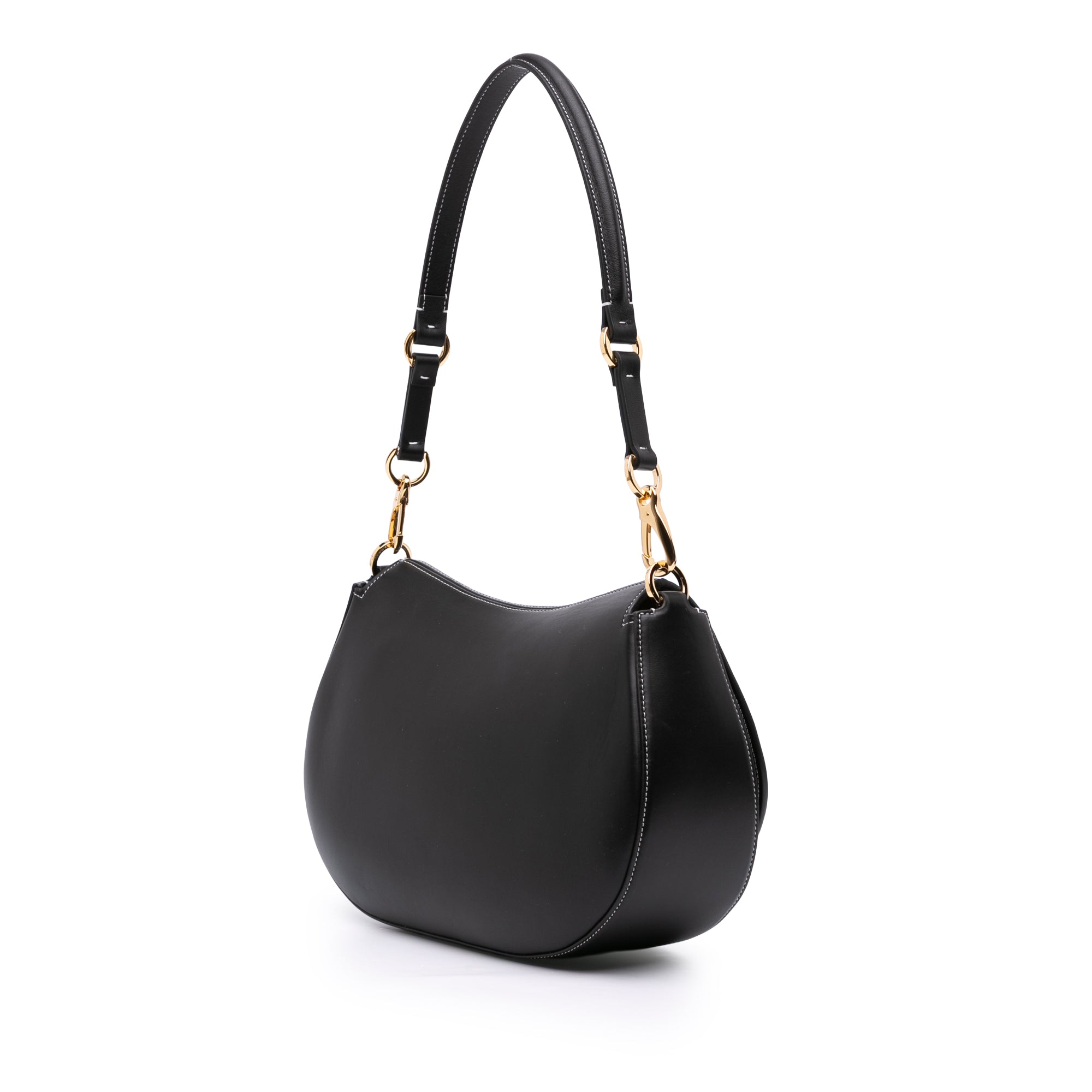 Medium Leather Ohval Flap Bag - Image 2