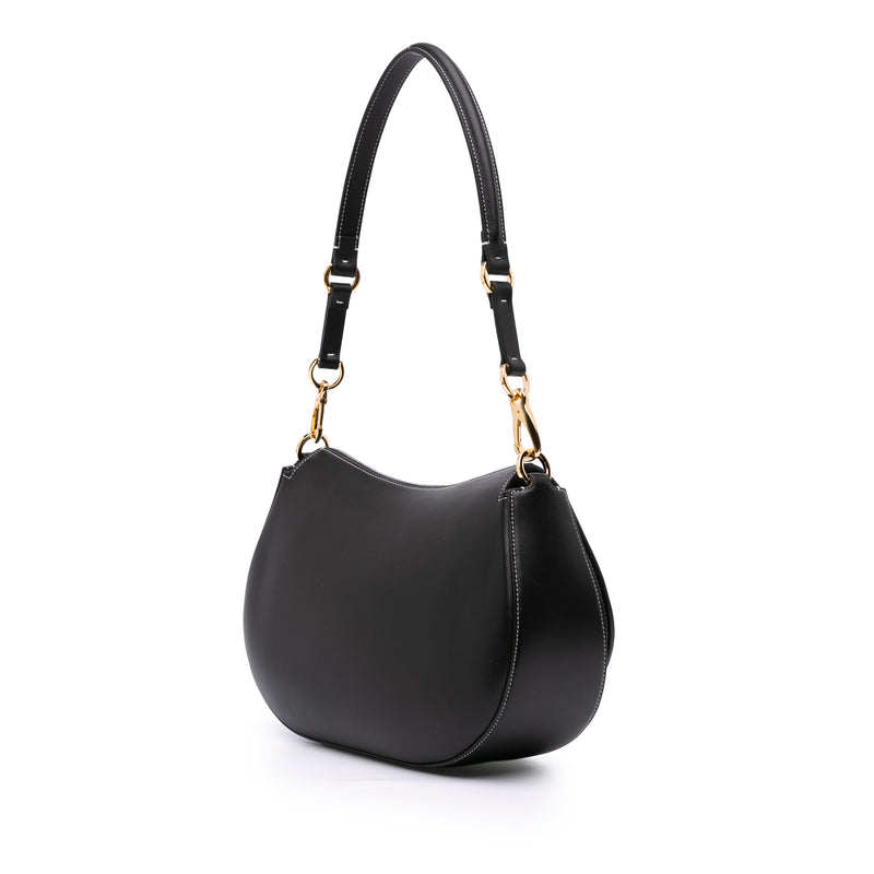 Medium Leather Ohval Flap Bag - Image 2