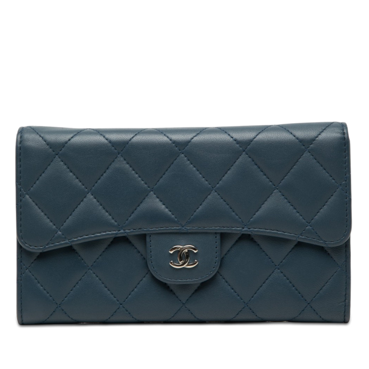 CC Quilted Lambskin Classic Flap Wallet - Image 1