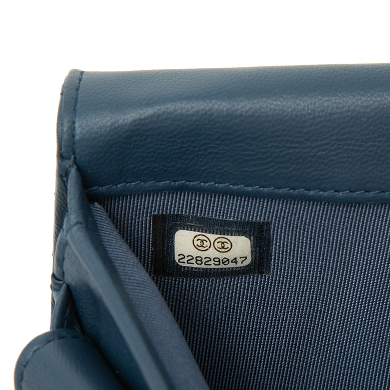 CC Quilted Lambskin Classic Flap Wallet - Image 7