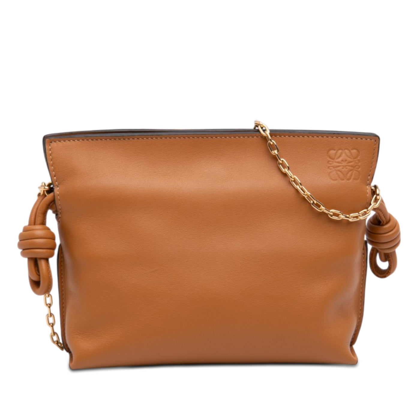 Nano Leather Flamenco Knot Chain Crossbody - Image 1