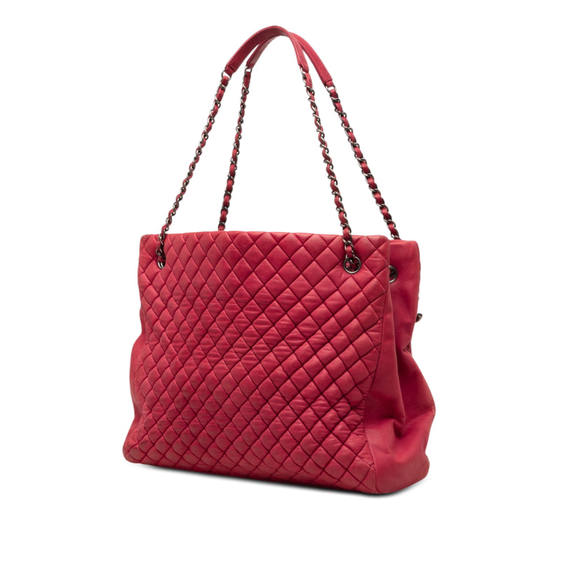 Large Quilted Iridescent Calfskin New Bubble Tote - Image 2