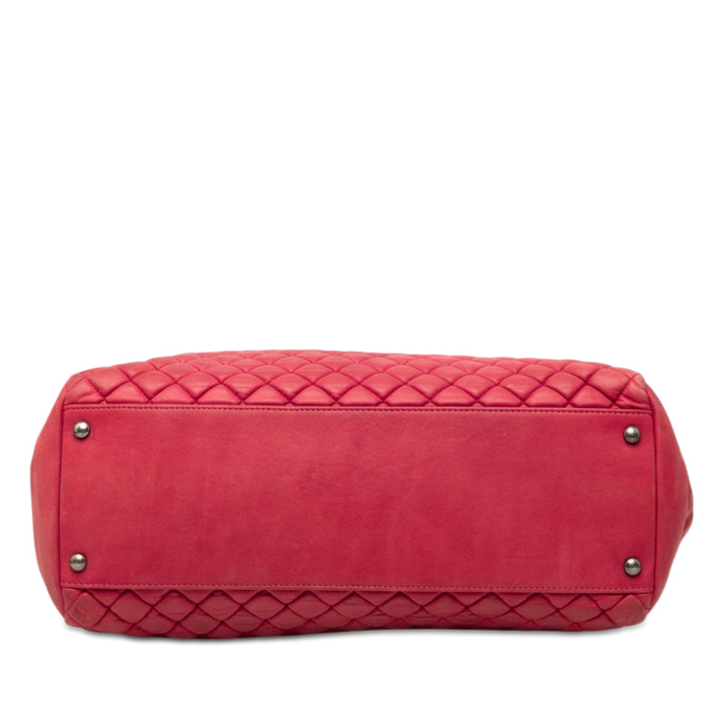 Large Quilted Iridescent Calfskin New Bubble Tote - Image 3