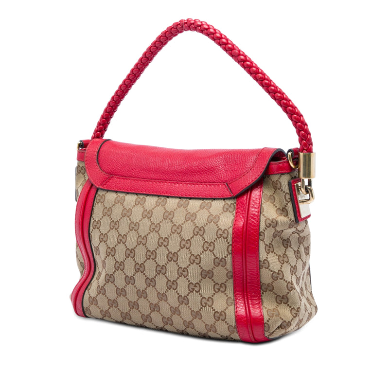 GG Canvas Bella Flap Satchel - Image 2