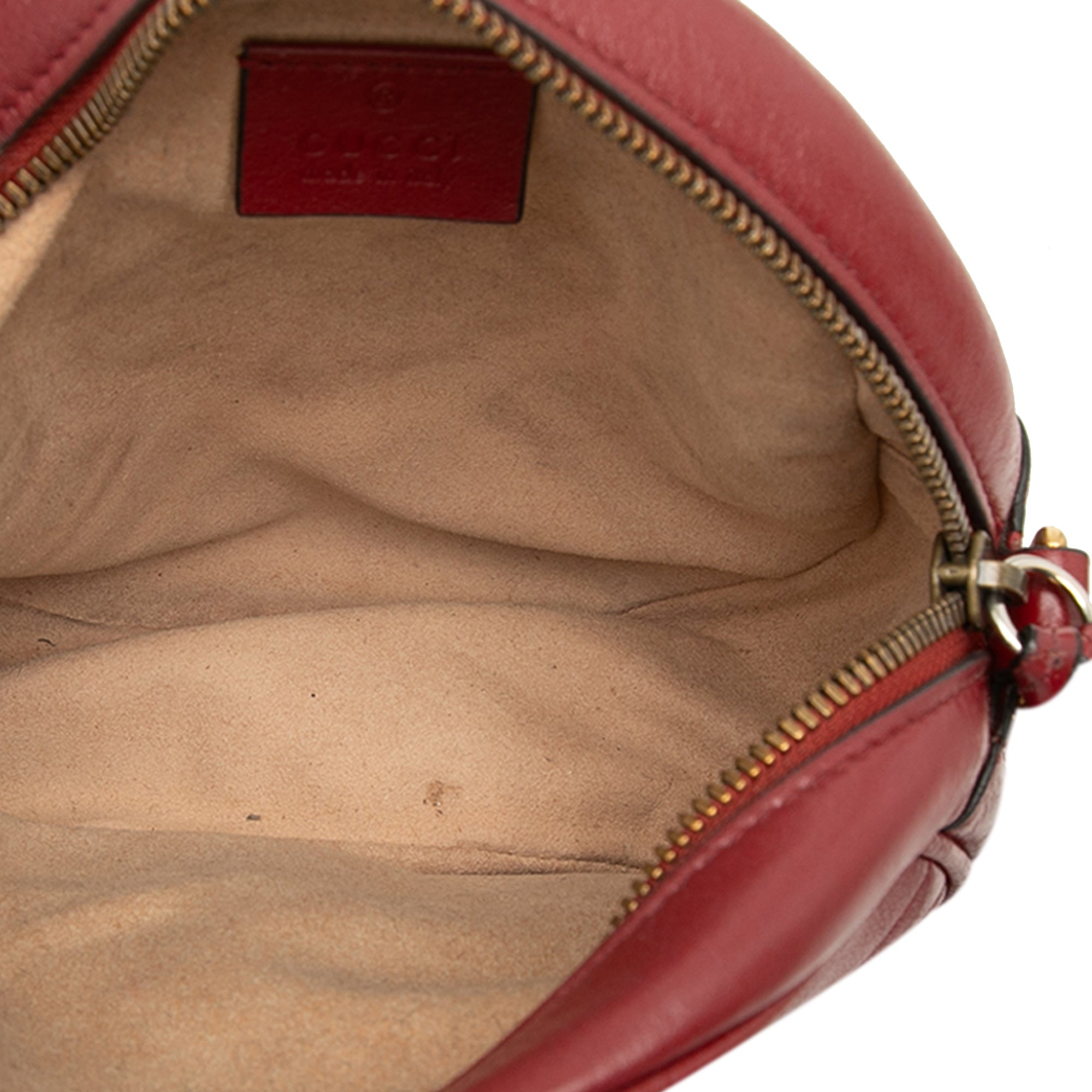 Mini GG Marmont Matelasse Leather Round Crossbody - Image 4