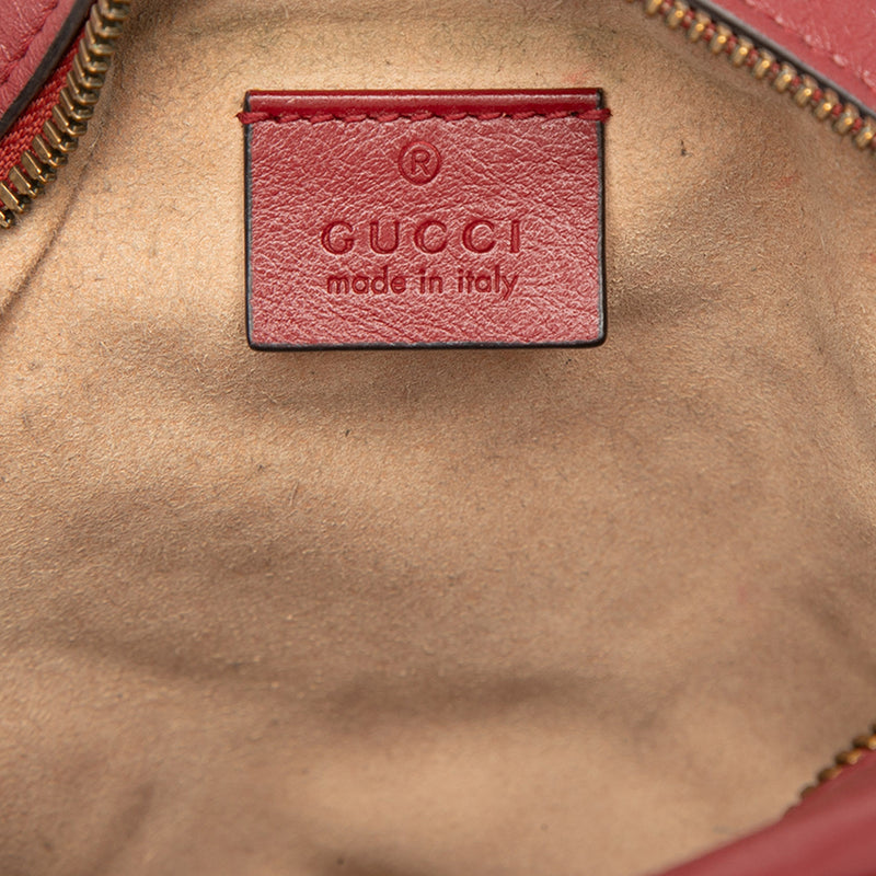 Mini GG Marmont Matelasse Leather Round Crossbody - Image 5