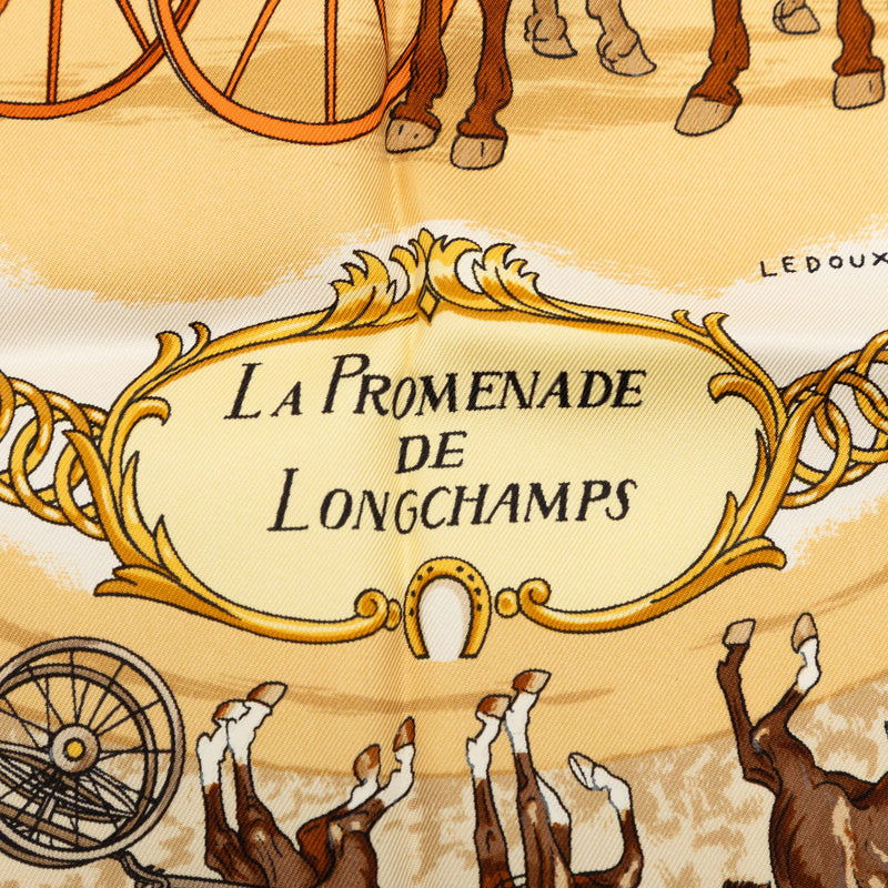 La Promenade de Longchamps Silk Scarf 90 - Image 2