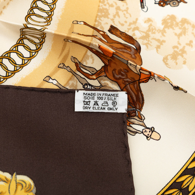 La Promenade de Longchamps Silk Scarf 90 - Image 4