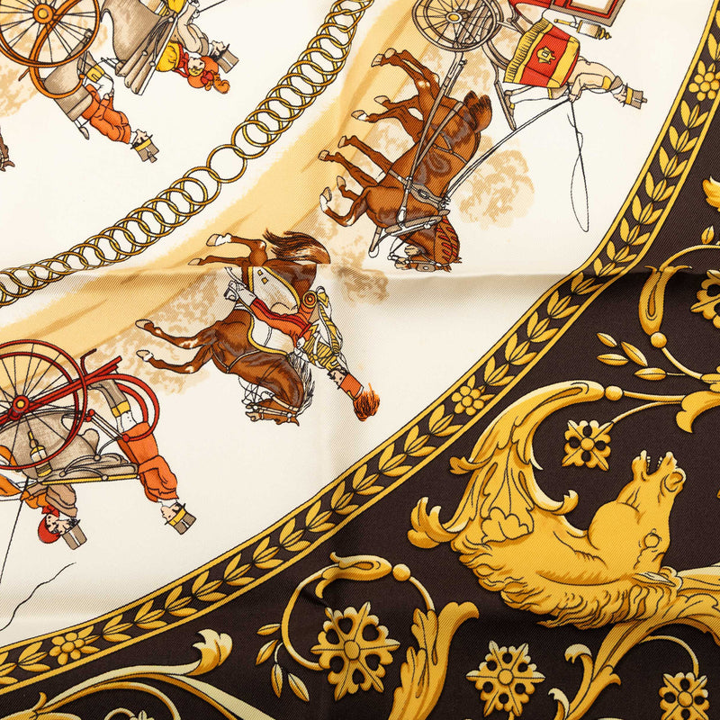 La Promenade de Longchamps Silk Scarf 90 - Image 5