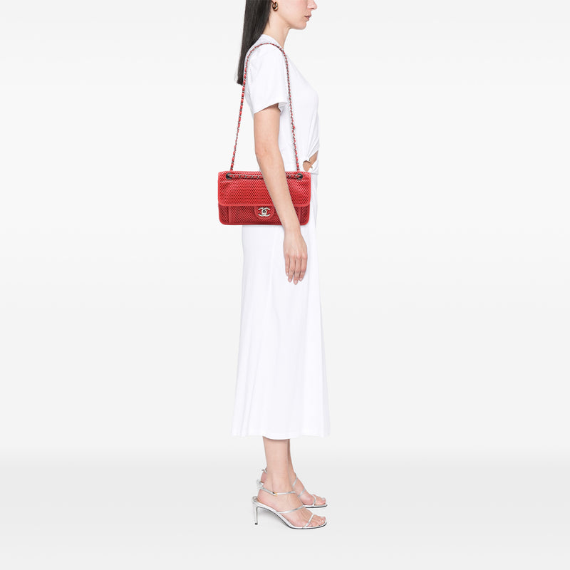 Medium Perforated Calfskin Up In The Air Flap - Image 6