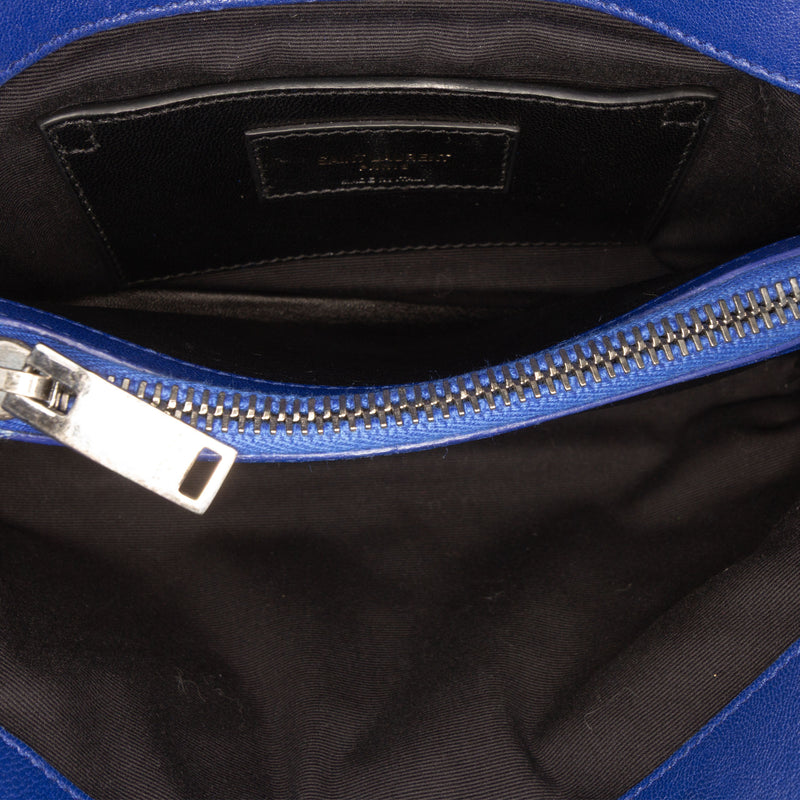 Medium Chevron Sheepskin Monogram College Satchel - Image 4