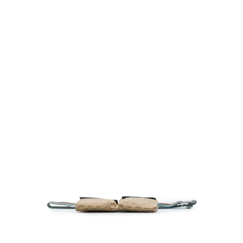 GG Canvas Web Double Pocket Belt Bag - Image 3