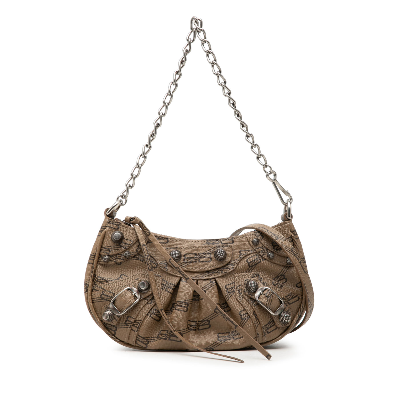 Mini BB Monogram Coated Canvas Le Cagole Satchel - Image 1
