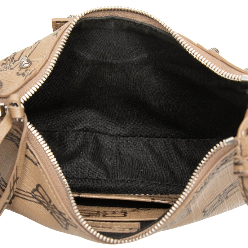 Mini BB Monogram Coated Canvas Le Cagole Satchel - Image 4