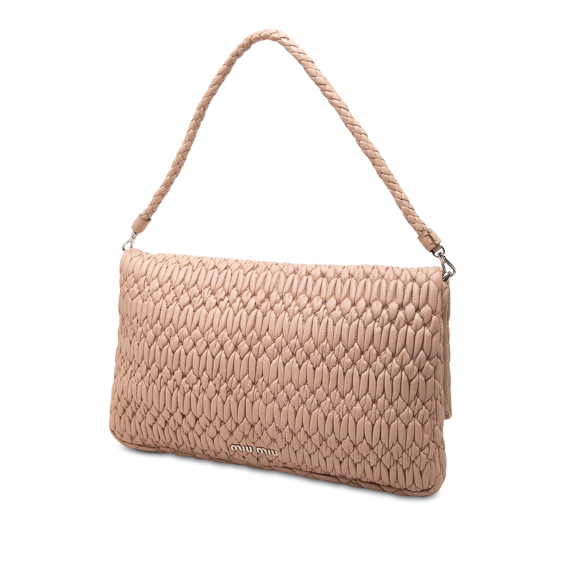 Matelasse Nappa Crystal Chain Satchel - Image 2