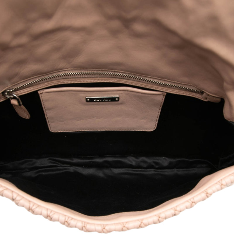 Matelasse Nappa Crystal Chain Satchel - Image 4