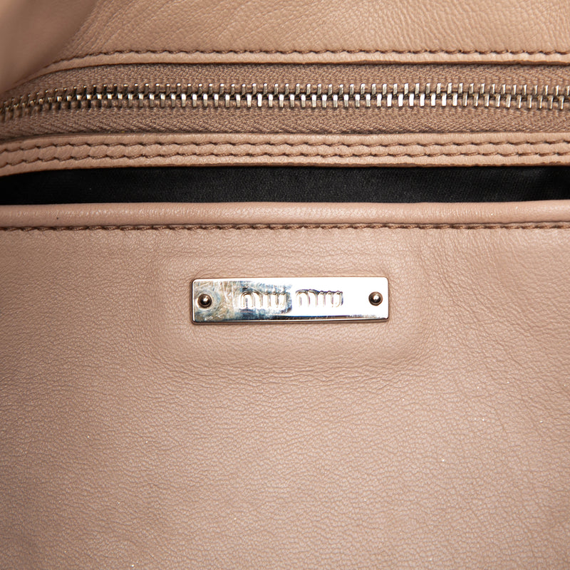 Matelasse Nappa Crystal Chain Satchel - Image 5