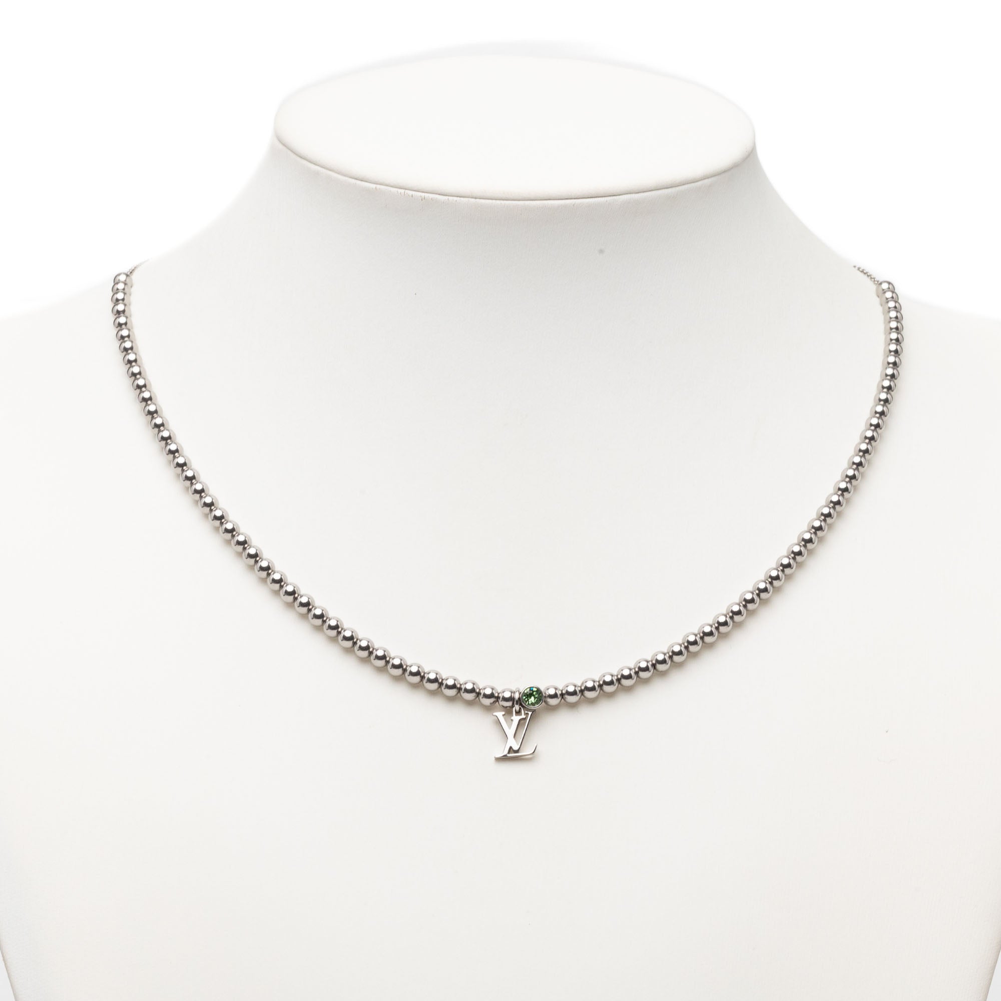 Brass Crystal Nano Beads Pendant Necklace - Image 5