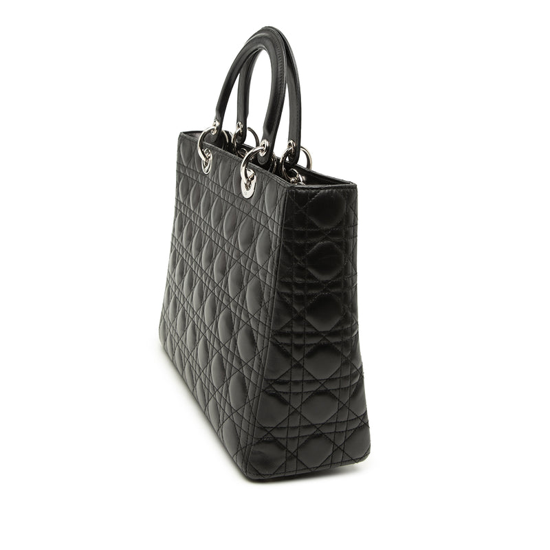 Large Lambskin Cannage Lady Dior - Image 2