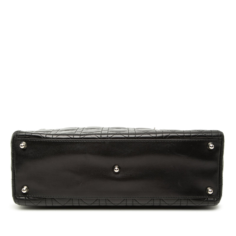 Large Lambskin Cannage Lady Dior - Image 3
