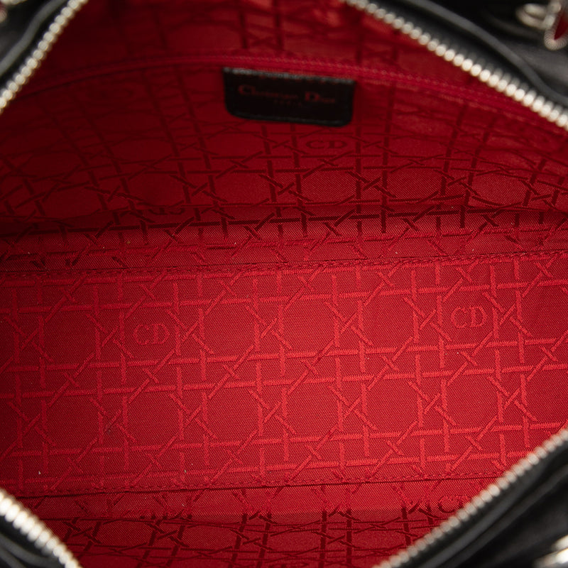 Large Lambskin Cannage Lady Dior - Image 4