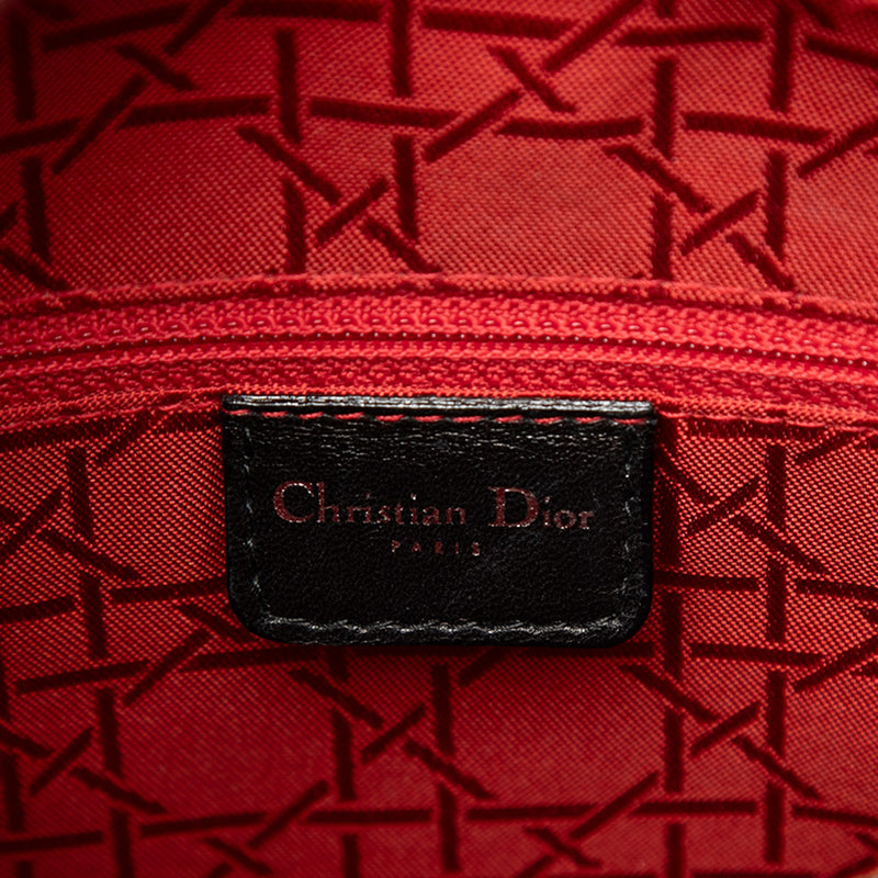 Large Lambskin Cannage Lady Dior - Image 5