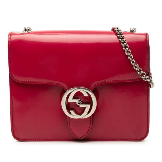 Small Patent Interlocking G Crossbody - Image 1