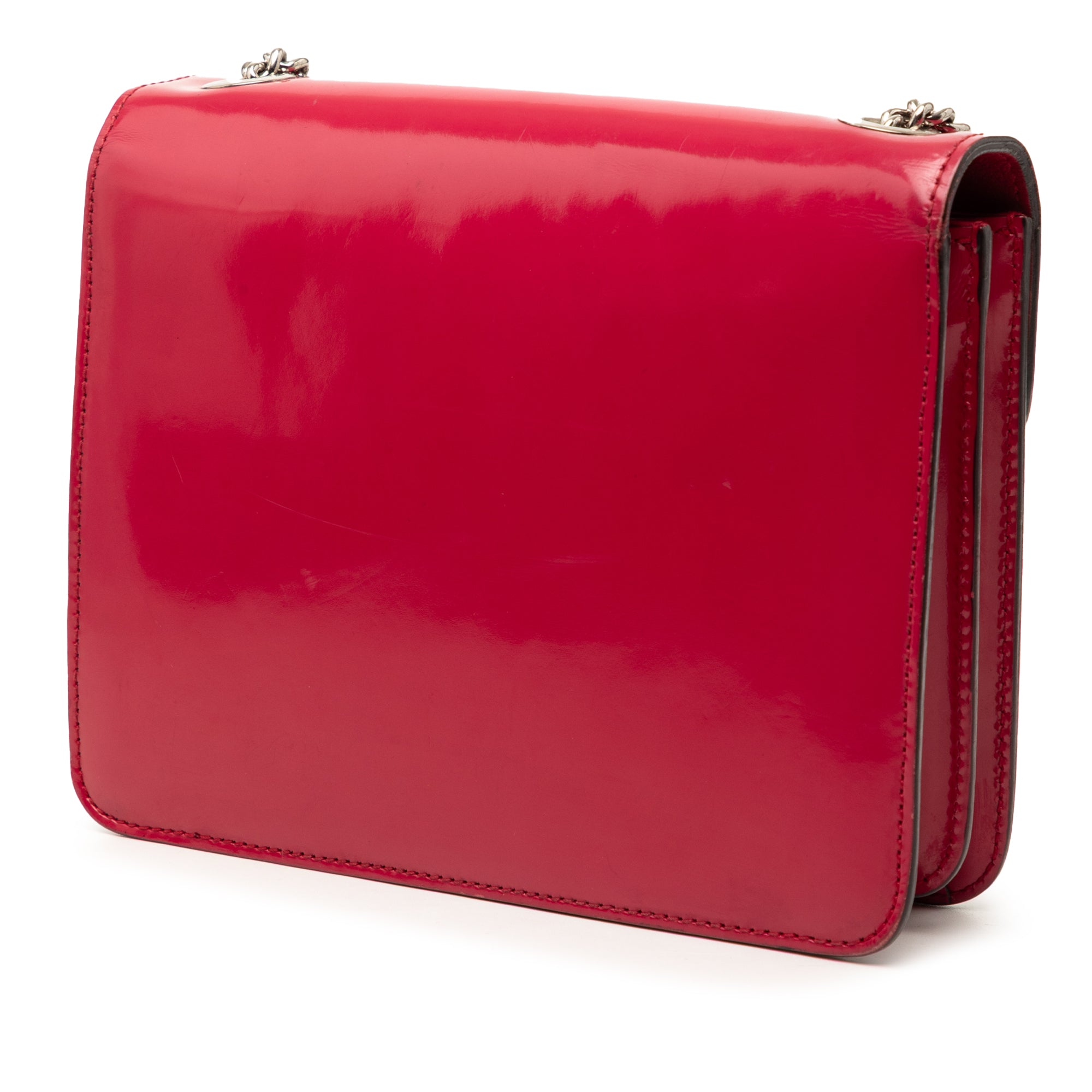 Small Polished Calfskin Interlocking G Dollar Crossbody - Image 2
