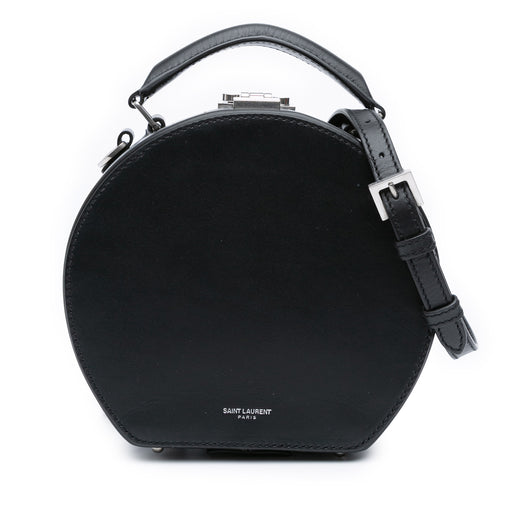 Small Leather Mica Hatbox Satchel - Image 1