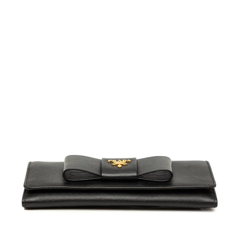 Saffiano Lux Bow Continental Wallet - Image 3