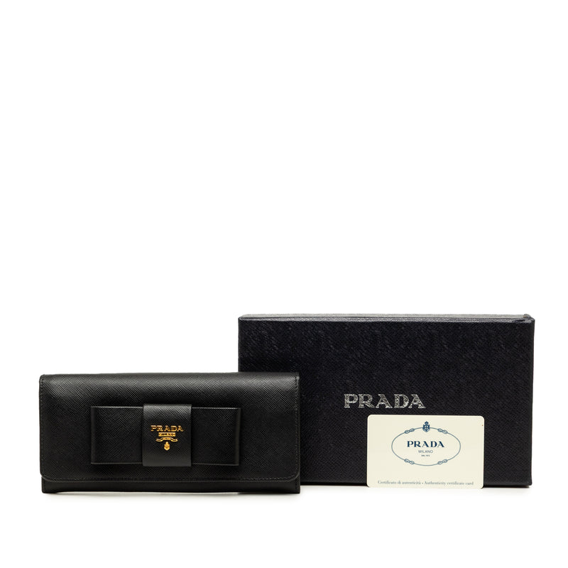 Saffiano Lux Bow Continental Wallet - Image 8