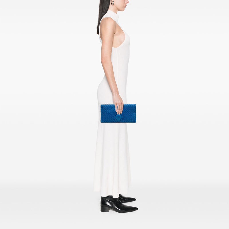 Nappa Intrecciato Turn Lock Clutch - Image 7