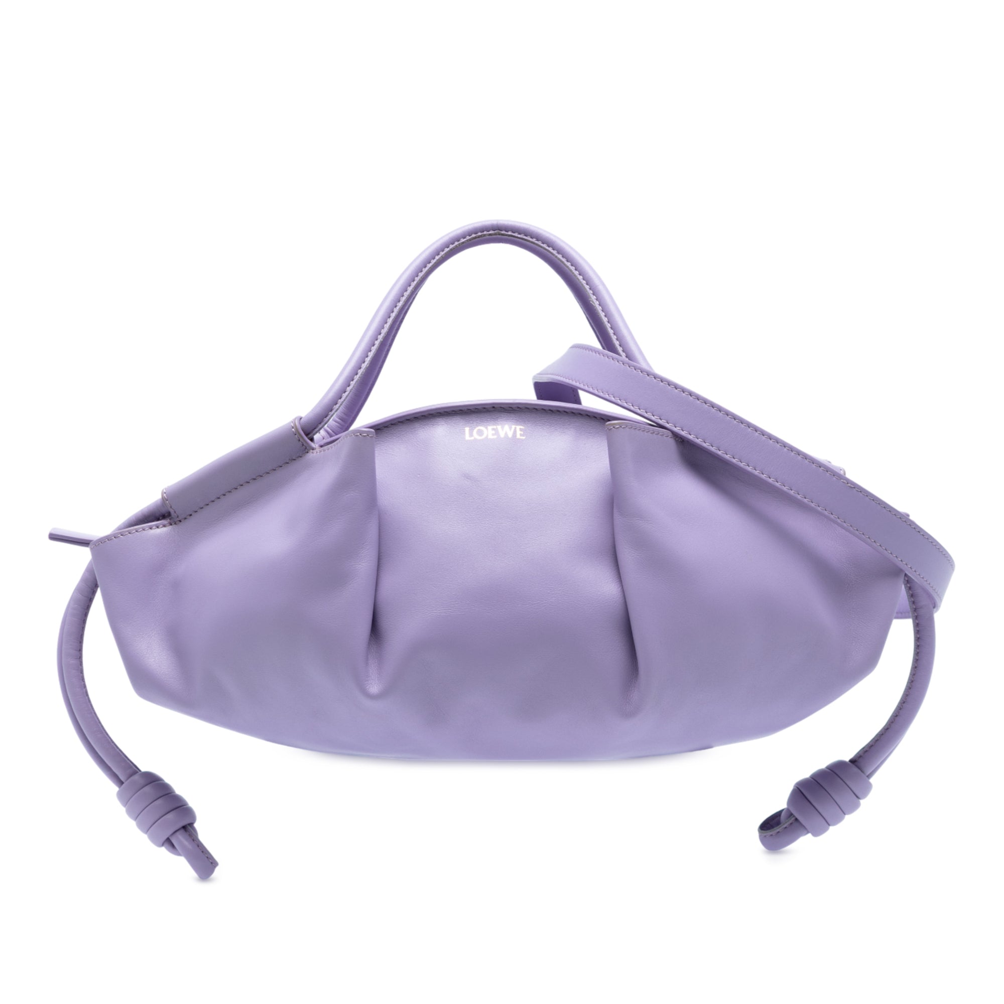 Small Shiny Calfskin Paseo Satchel - Image 1