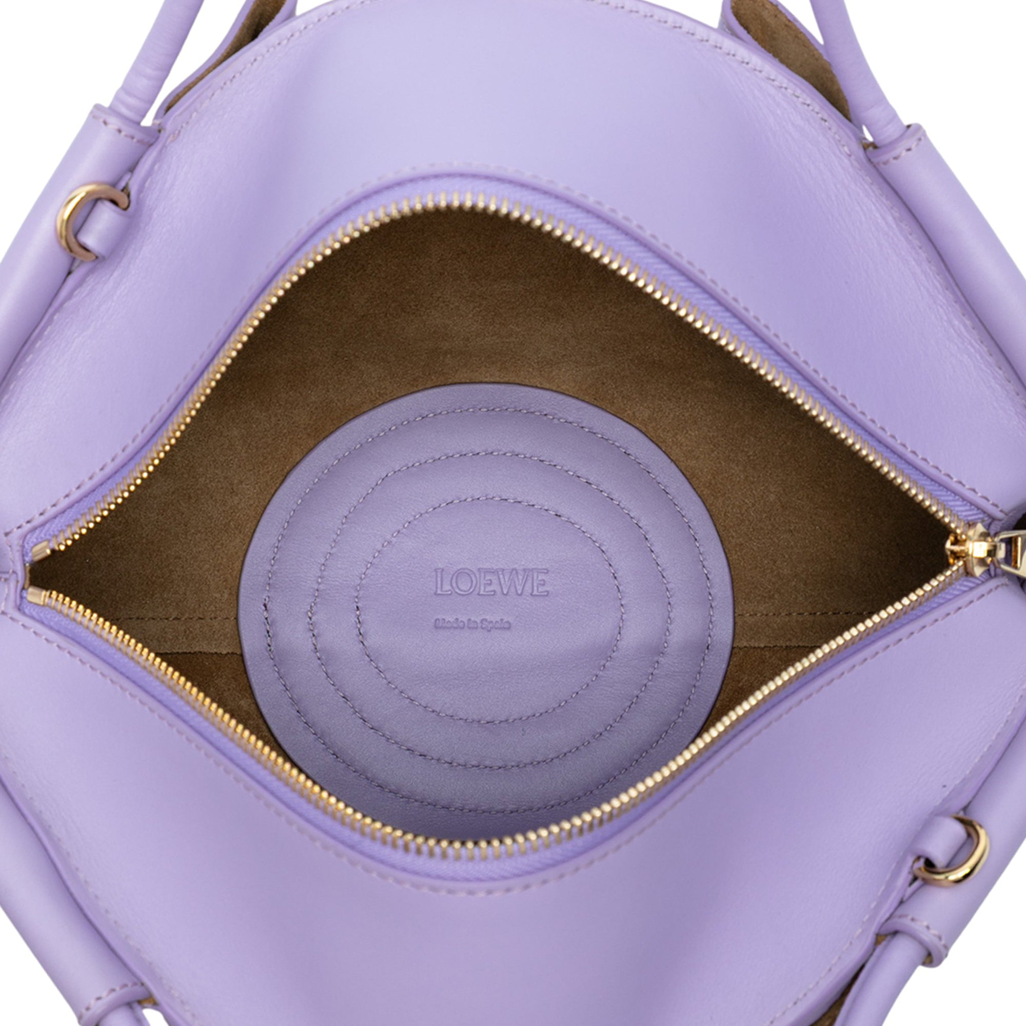 Small Shiny Calfskin Paseo Satchel - Image 4