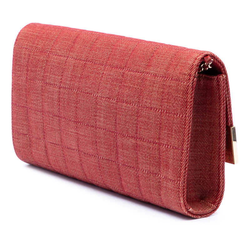 CC Choco Bar Denim Chain Flap - Image 2