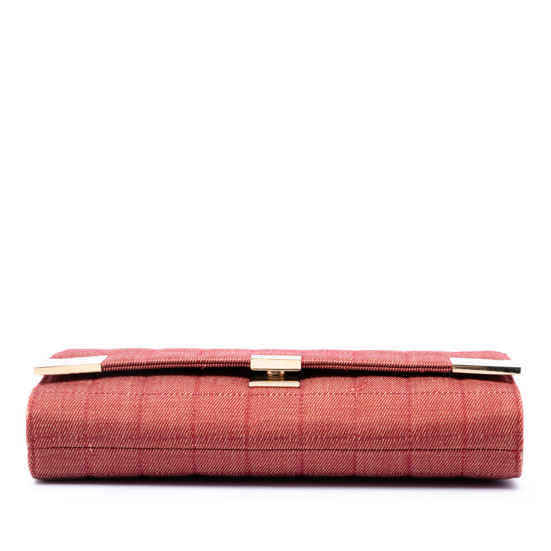 CC Choco Bar Denim Chain Flap - Image 3