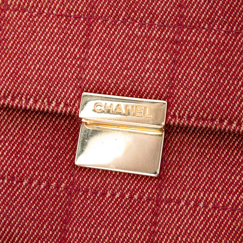 CC Choco Bar Denim Chain Flap - Image 5