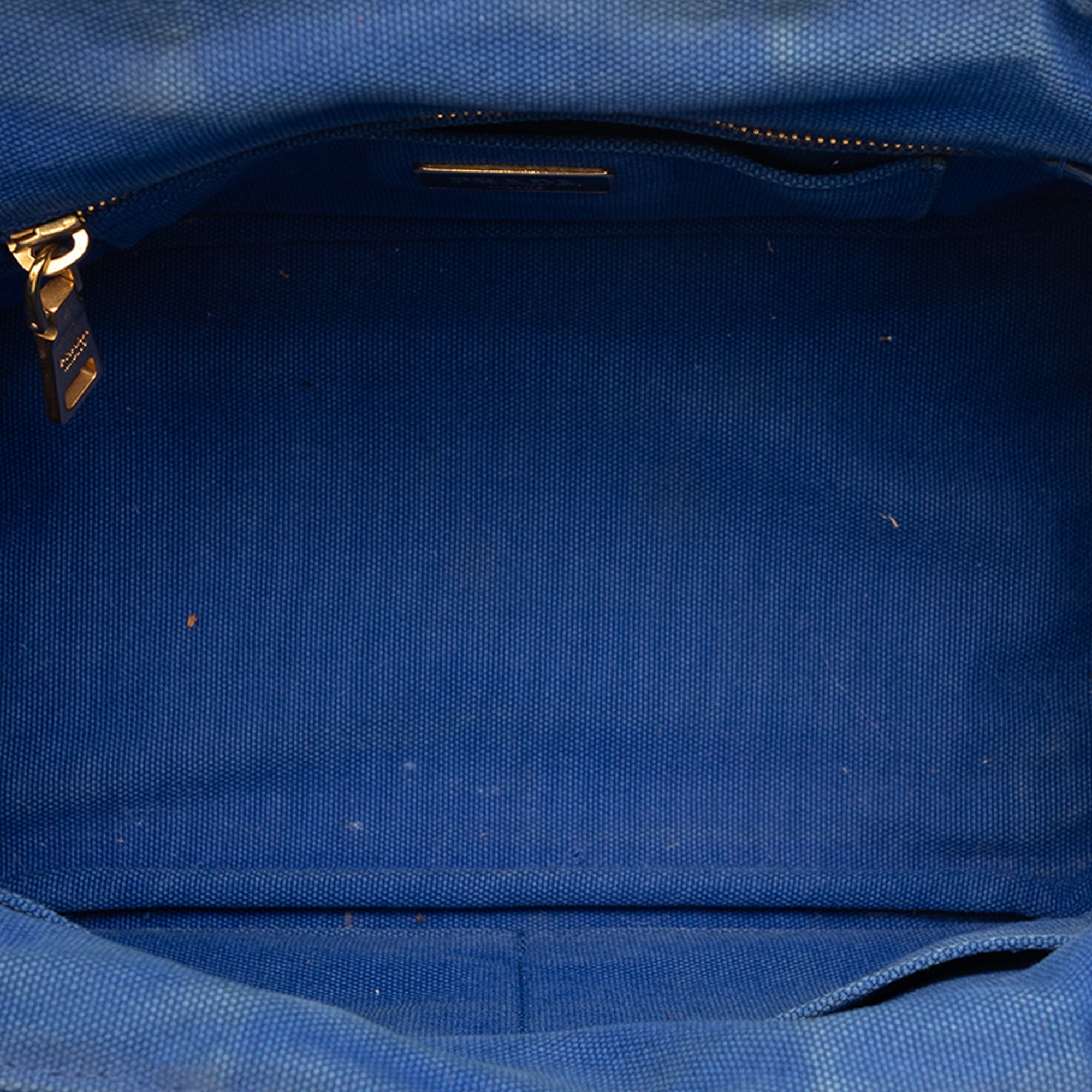 Small Bicolor Canvas Canapa Logo Satchel - Image 4