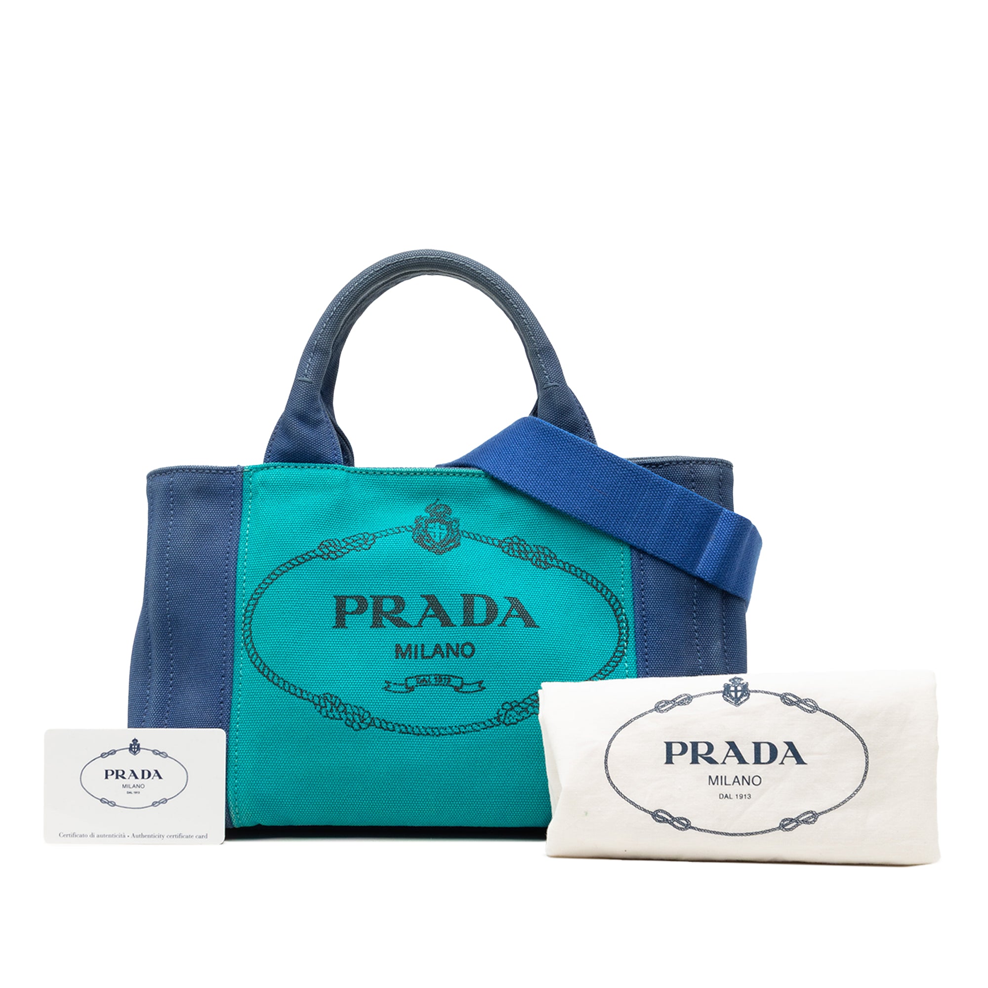 Small Bicolor Canvas Canapa Logo Satchel - Image 7