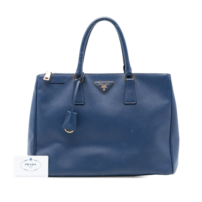 Large Saffiano Lux Galleria Double Zip Tote - Image 7