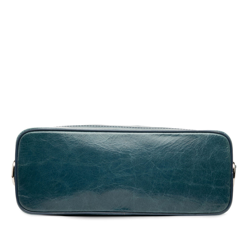 Crinkled Patent Macadam Shoulder Bag - Image 3