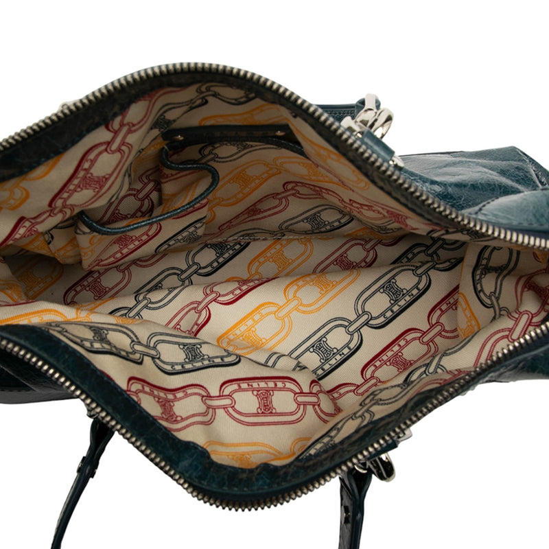 Crinkled Patent Macadam Shoulder Bag - Image 4