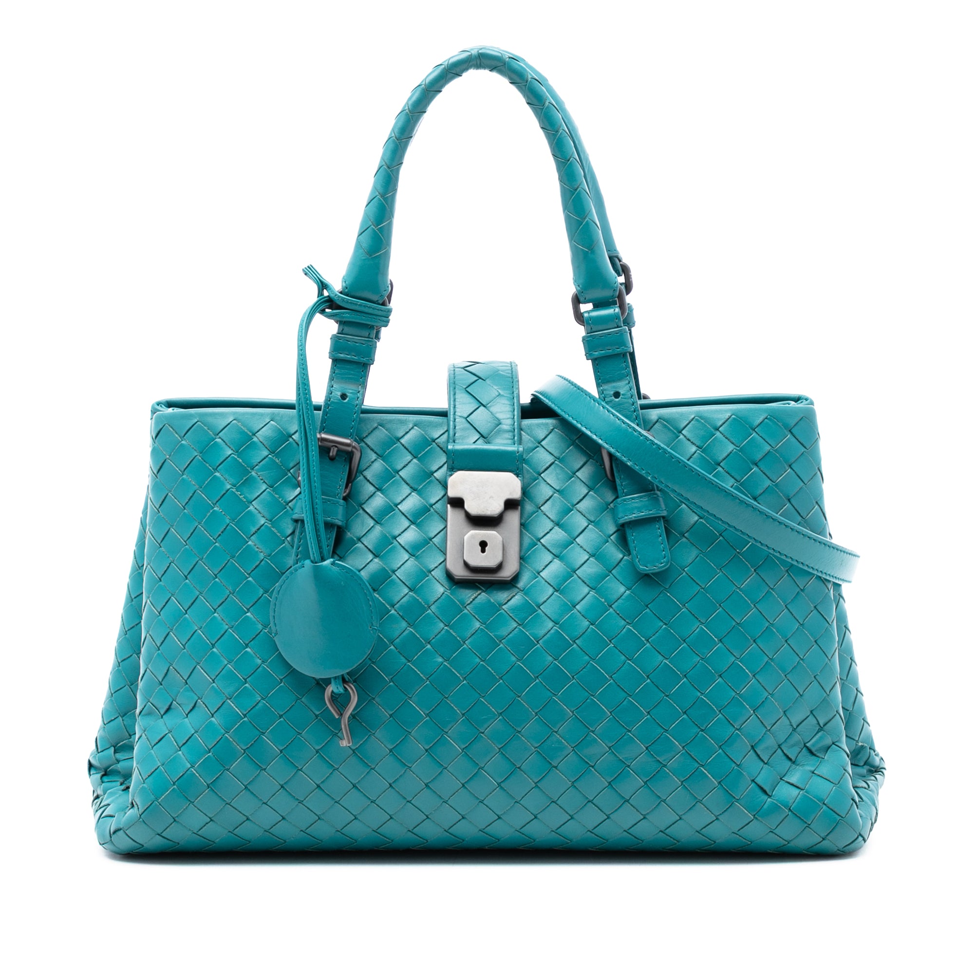 Small Nappa Intrecciato Roma Satchel - Image 1