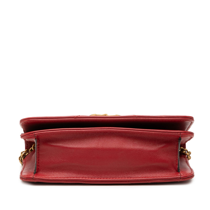 Mini GG Marmont Matelasse Calfskin Wallet On Chain - Image 3